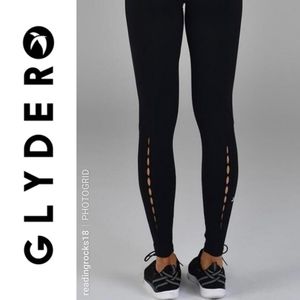 Gylder Peek-A-Boo Black Leggings MEDIUM